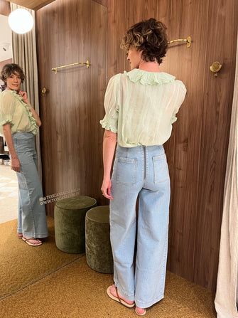 Henri Top Seafoam