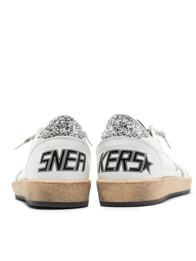 Ballstar Sneaker White Silver Glitter