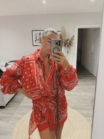 Bandana Shirt Red