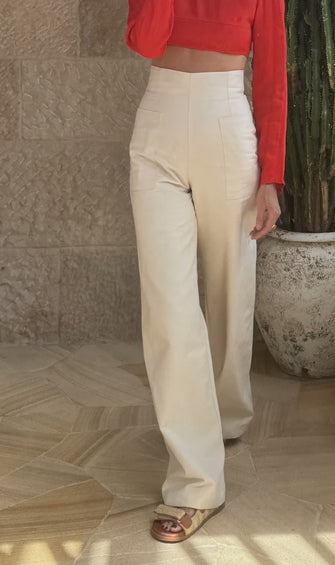 Rossini Pant Creme Fraiche