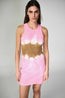 Rib Singlet Mini Dress Bubblegum Cinnamon
