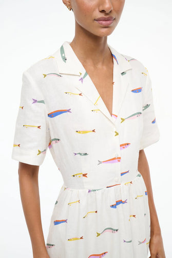 Meryl Linen Dress Sardines