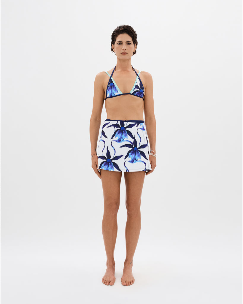 Ink Ghost Orchid Wrap Skirt