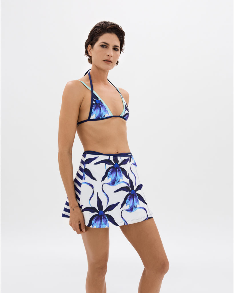 Ink Ghost Orchid Wrap Skirt