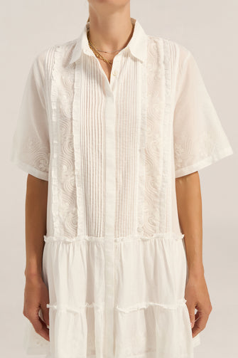 Capys Dress White Voile
