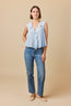Hilda Top Alice Blue