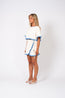 Le Club Terry Skirt Cream & Blue