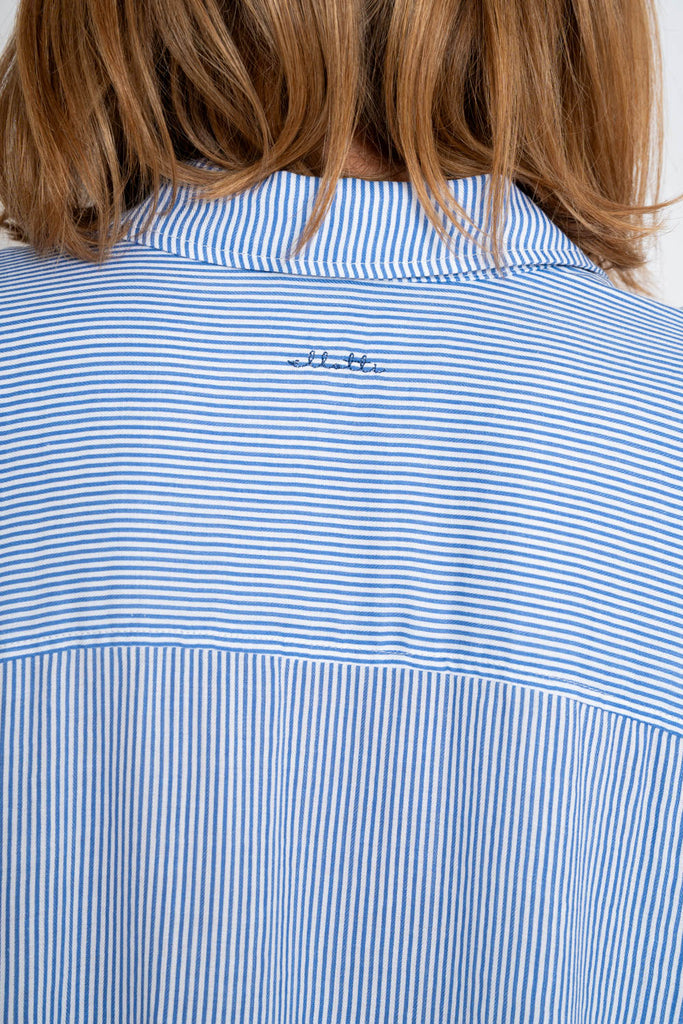 Olive Shirt Blue Stripe PRE-ORDER
