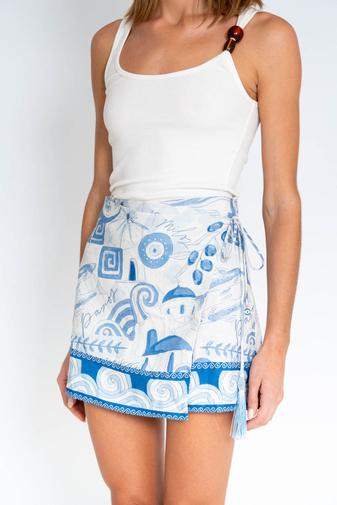 Paros Wrap Mini Skirt PRE-ORDER