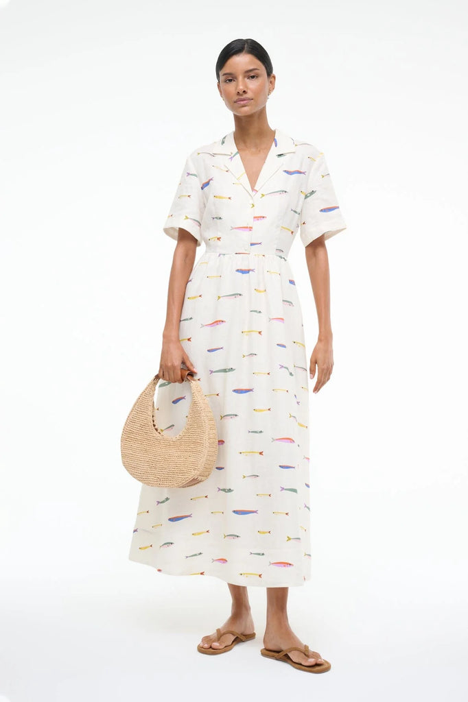 Meryl Linen Dress Sardines