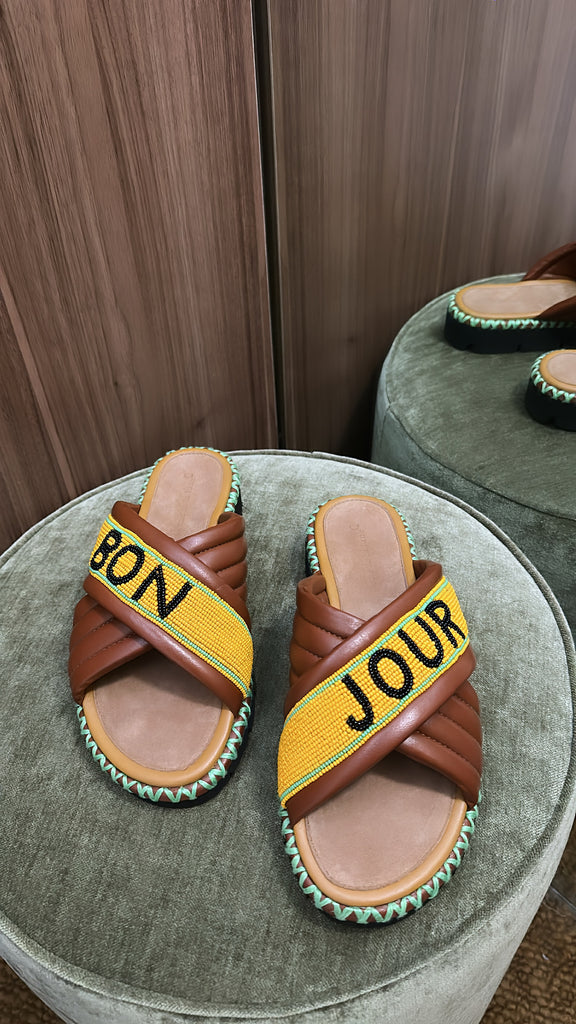 Bon Jour Slide Tan PRE-ORDER