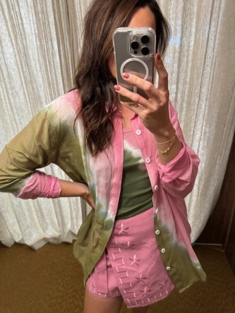 Silk Cotton Cool Shirt Petal