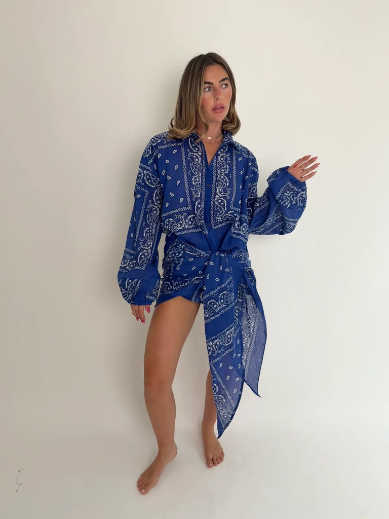 Bandana Sarong Royal Blue