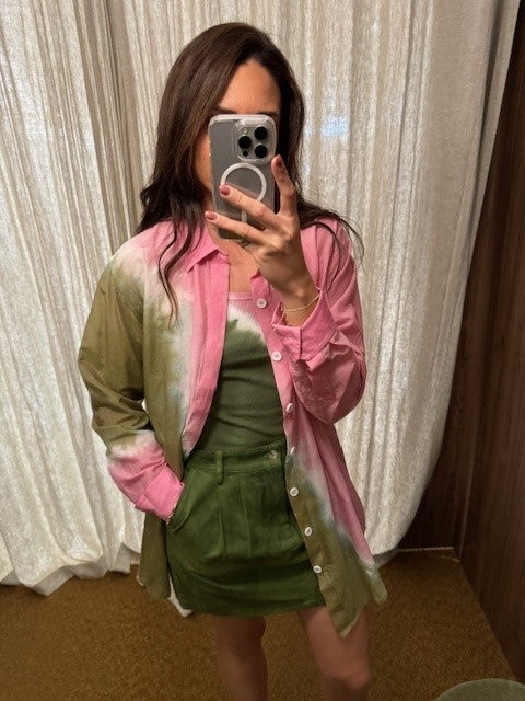 Lace Mini Skirt Olive