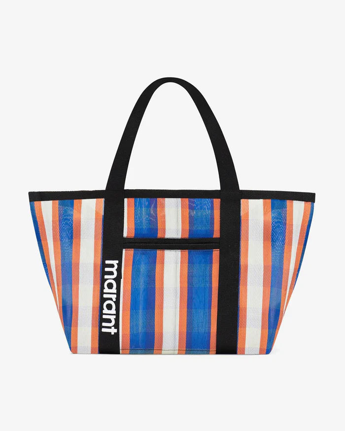 Darwen Shoulder Bag White Blue Orange