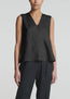 Phoebe Linen Top Black