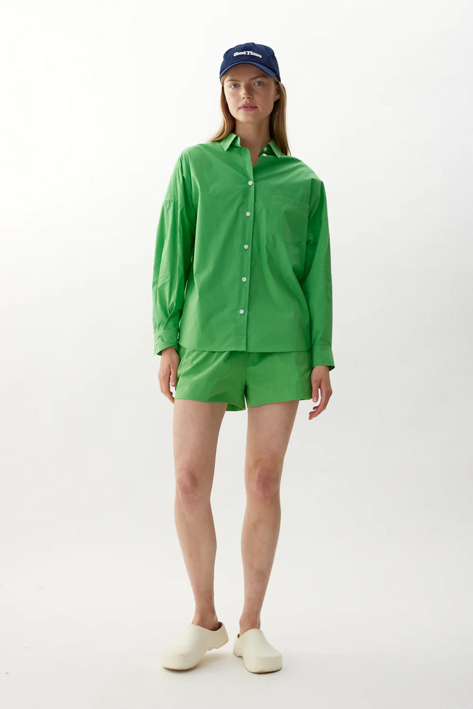 Chiara Poplin Shirt Light Verde