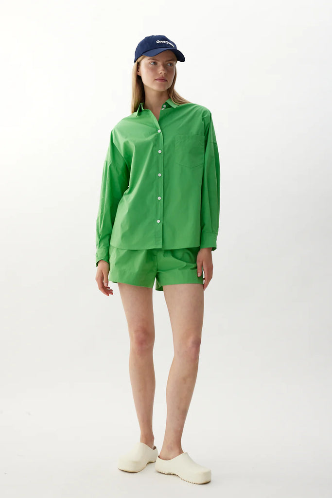 Chiara Poplin Shirt Light Verde