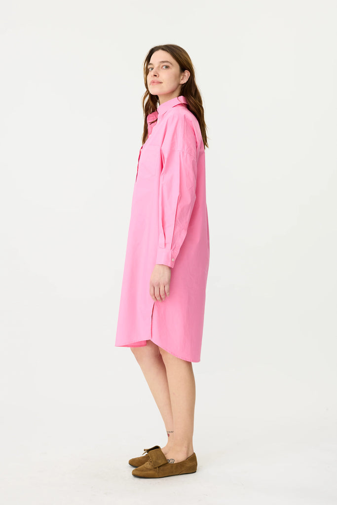 Chiara Half Placket Midi Dress