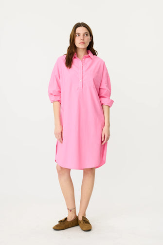Chiara Half Placket Midi Dress