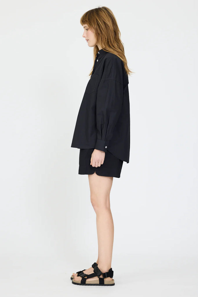 Chiara Poplin Shirt Black