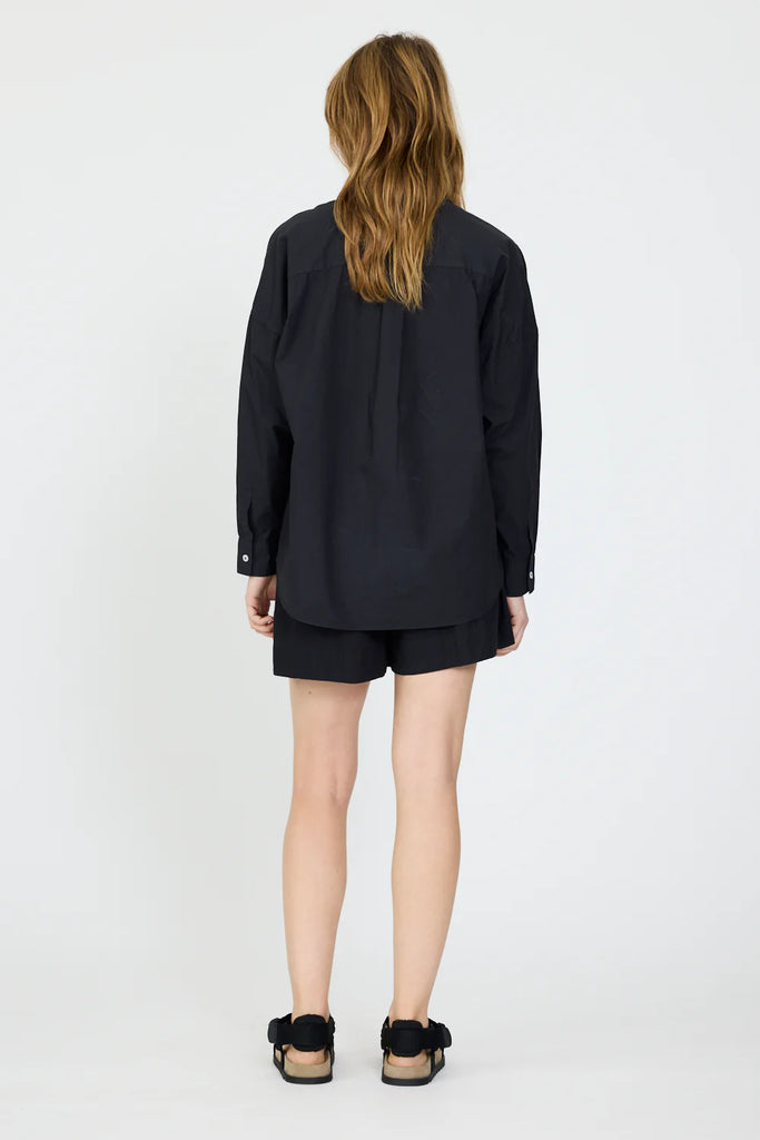 Chiara Poplin Shirt Black