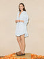 La Ponche Frill Dress Sky
