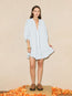 La Ponche Frill Dress Sky