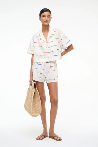 Paddle Linen Short Sardines