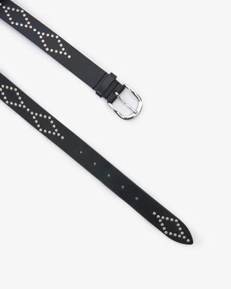 Liliana Belt Black Silver