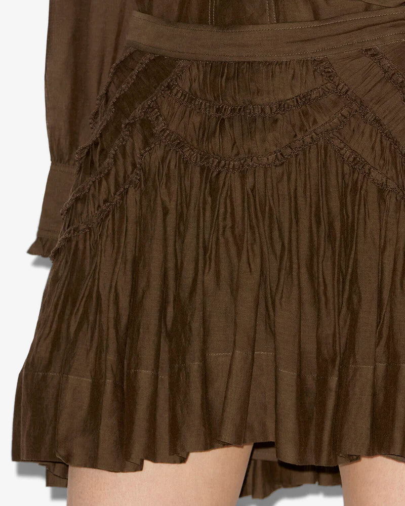 Ceola Skirt Dark Khaki