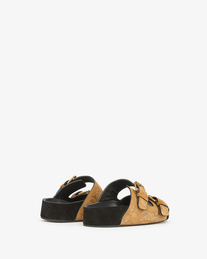 Lennyo Sandal Cognac Gold