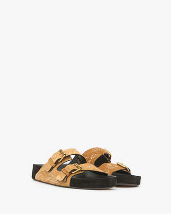 Lennyo Sandal Cognac Gold