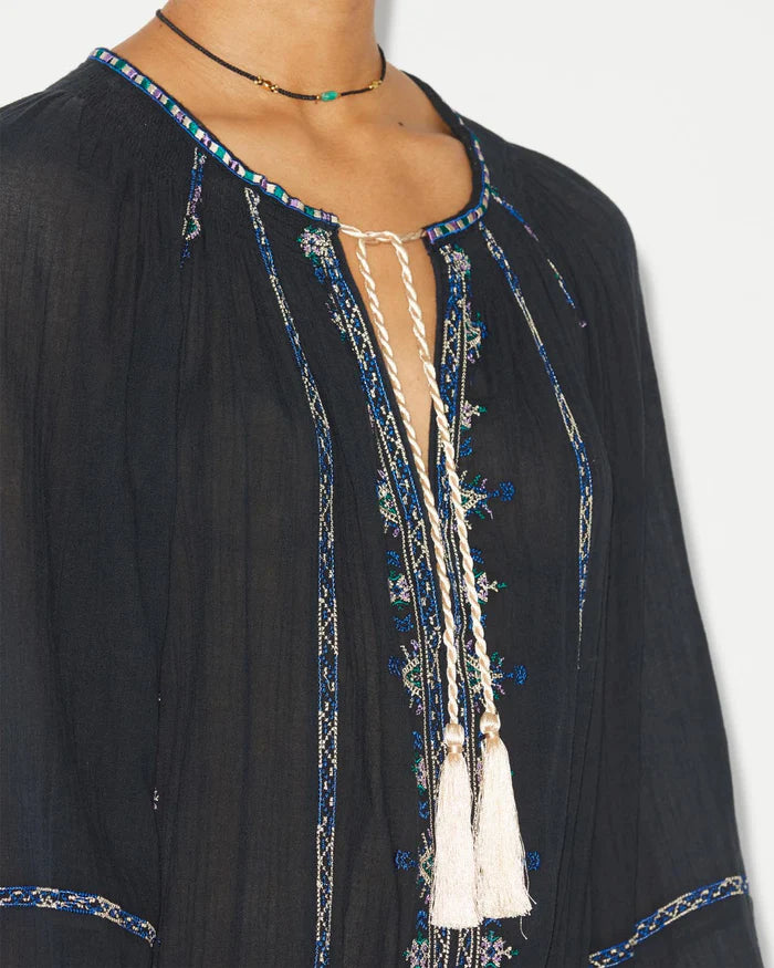 Parsley Embroidered Dress