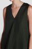 Manta Linen Sleeveless Top Sea Moss Green