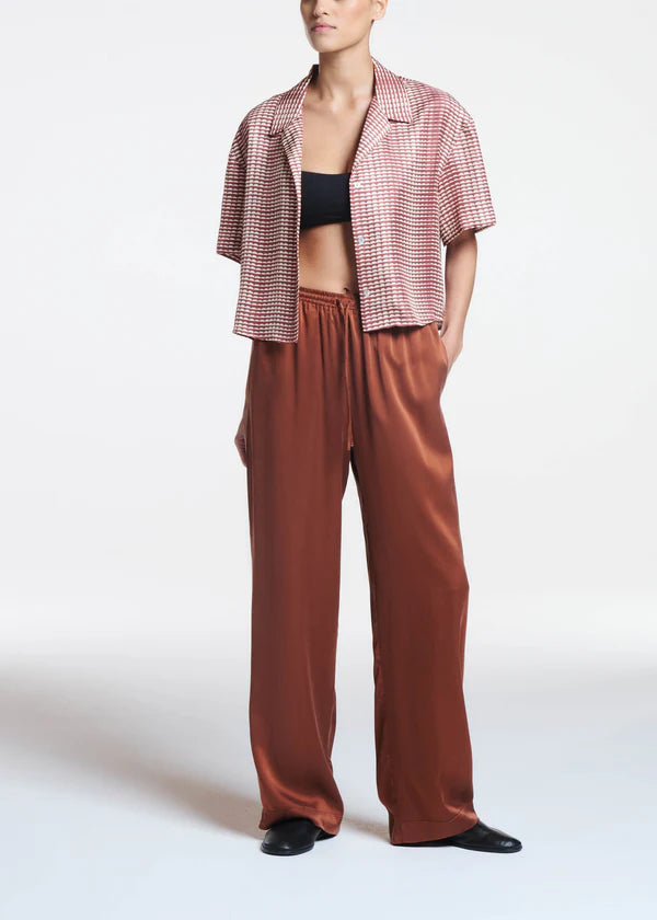 Aurelia Silk Twill Trouser