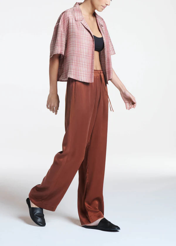 Aurelia Silk Twill Trouser