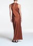 Valencia Silk Dress Brick Red