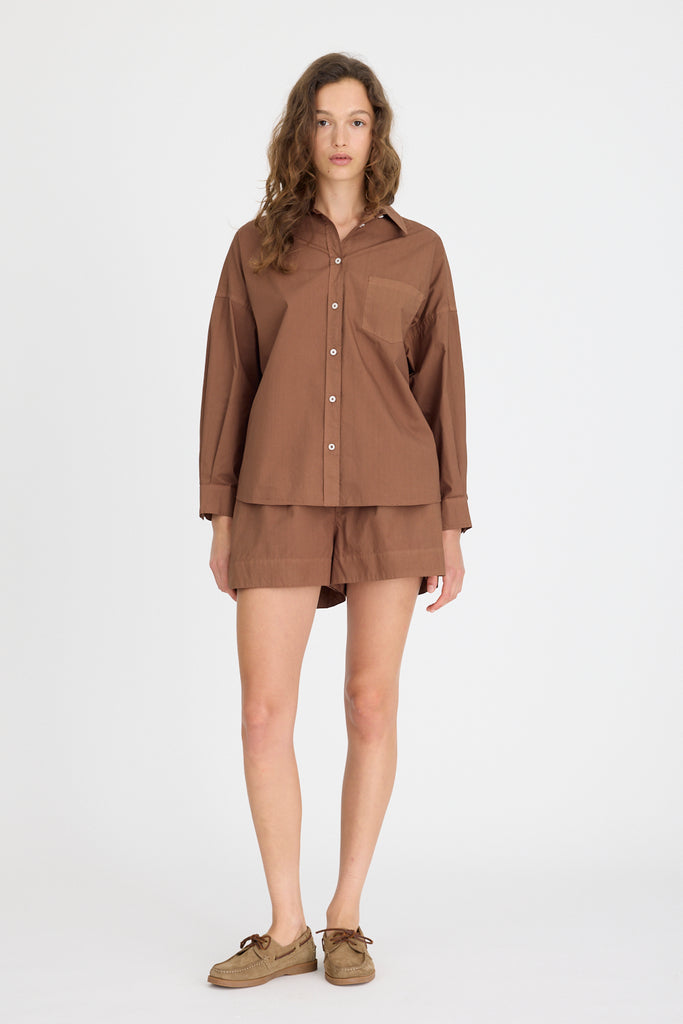 Chiara Cotton Shirt Macchiato