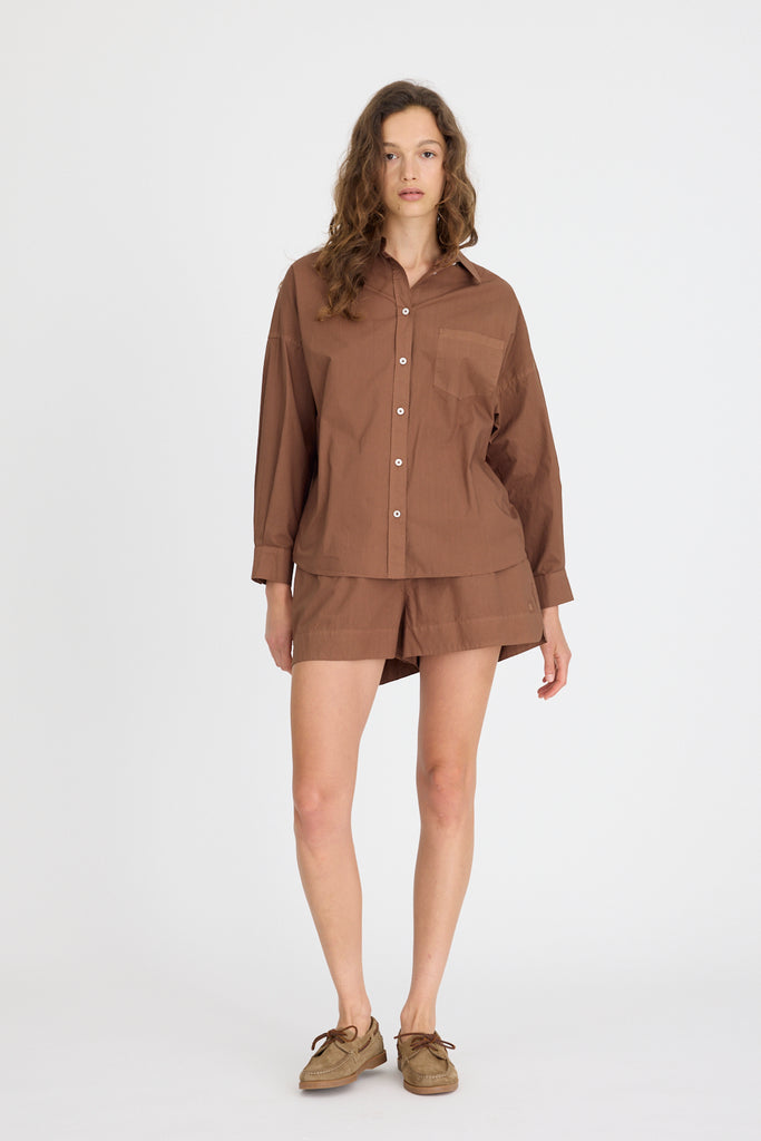 Chiara Cotton Shirt Macchiato