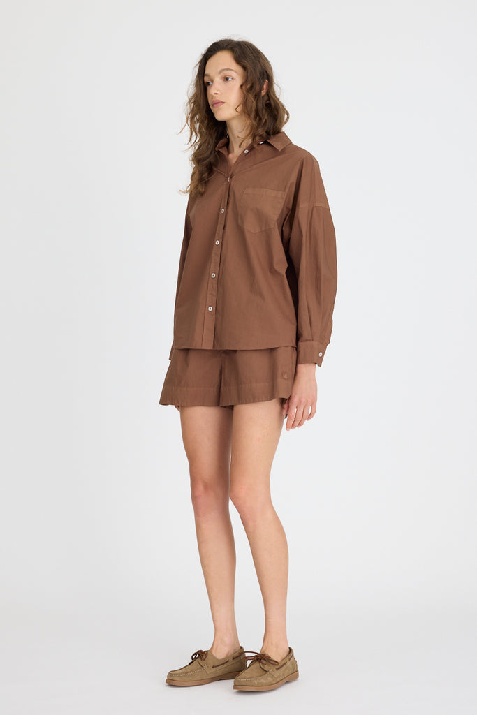 Chiara Cotton Shirt Macchiato