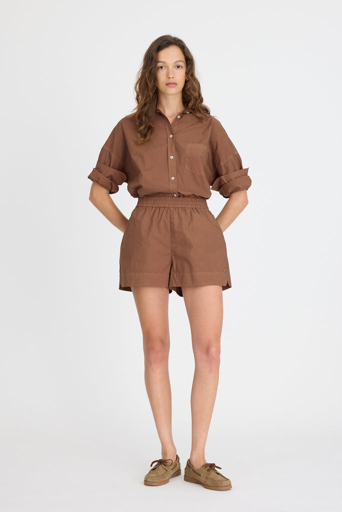 Chiara Cotton Shirt Macchiato