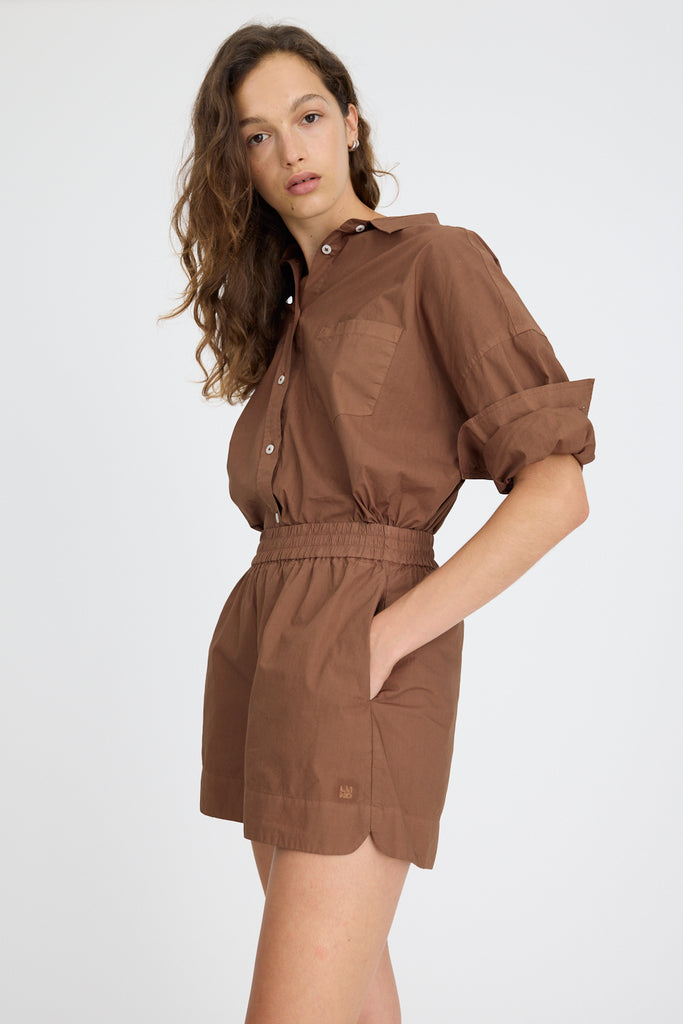 Chiara Cotton Shirt Macchiato