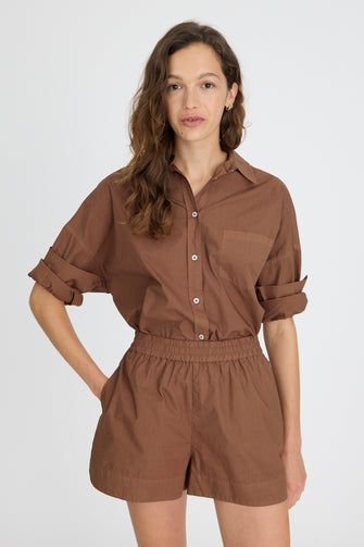 Chiara Cotton Shirt Macchiato