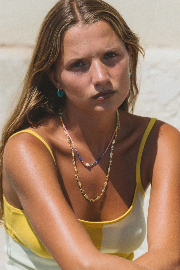 Capri Necklace Neon Rainbow