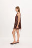 Sina Crochet Dress Choco Brown