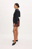 Zera Crochet Mini Skirt Copper Choco Brown