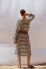 Azelia Dress Chocolate Turquoise
