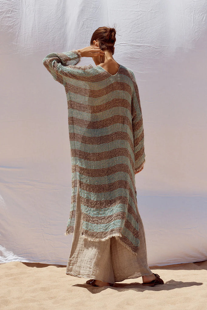 Azelia Dress Chocolate Turquoise