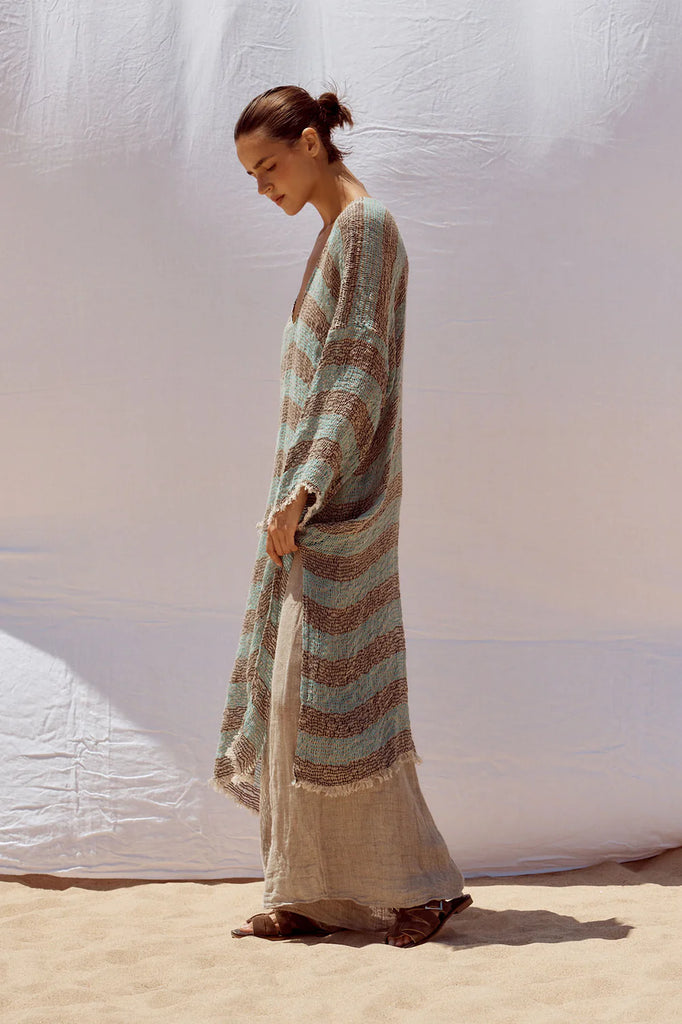 Azelia Dress Chocolate Turquoise